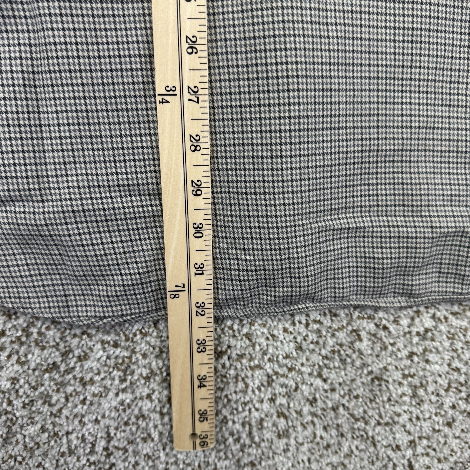 Brioni Shirt Men’s Size XL Long Sleeve Button Up Gray Houndstooth Made In Italy