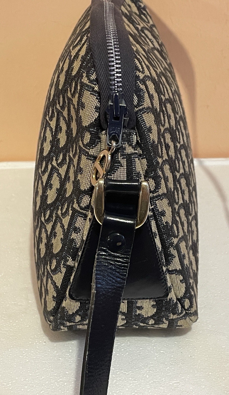 Christian Dior Oblique Trotter Pattern Bag Vintage 70s/80s