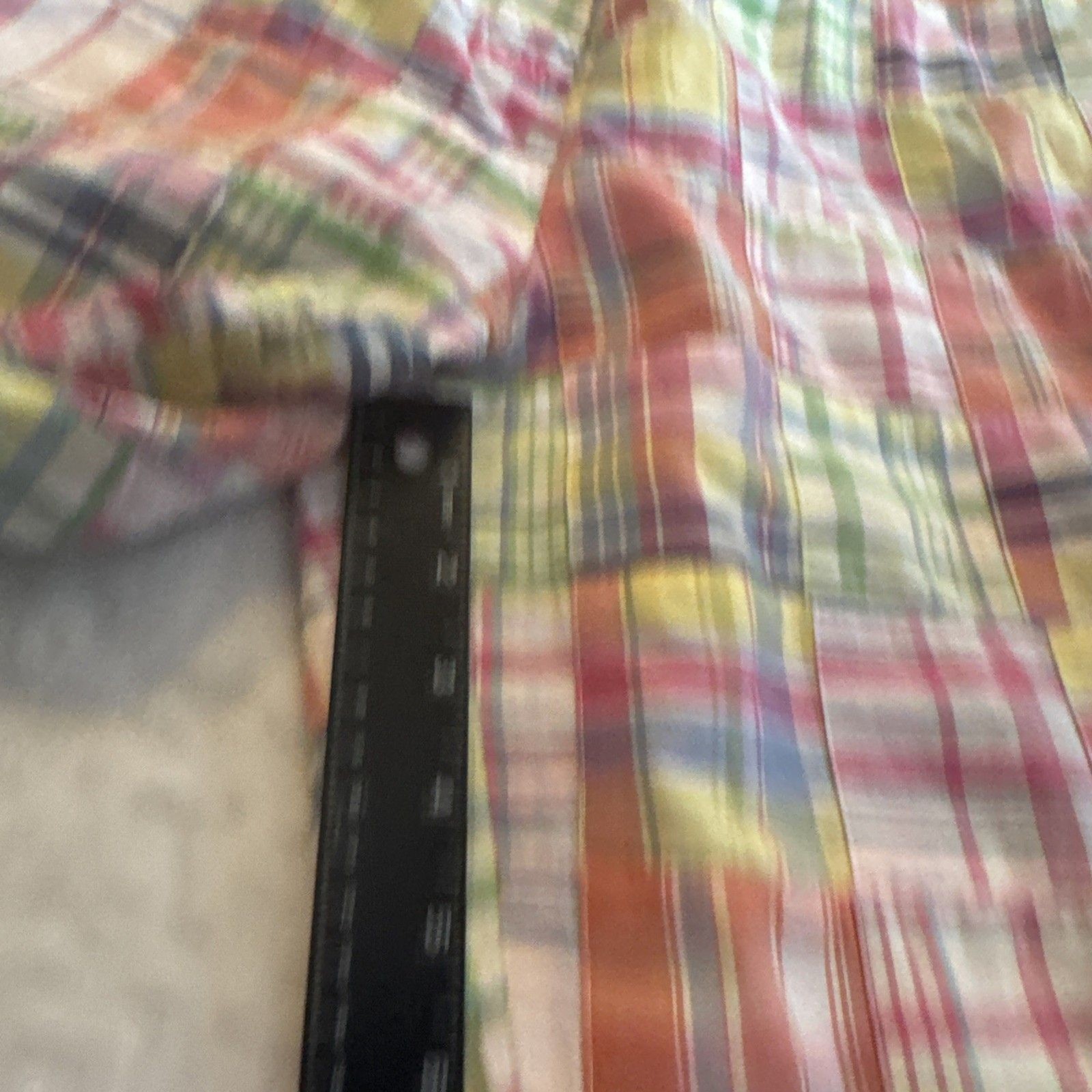Brooks Brothers Patchwork Madras Pants Womens 10 Multicolor Pastel Plaid Size 10