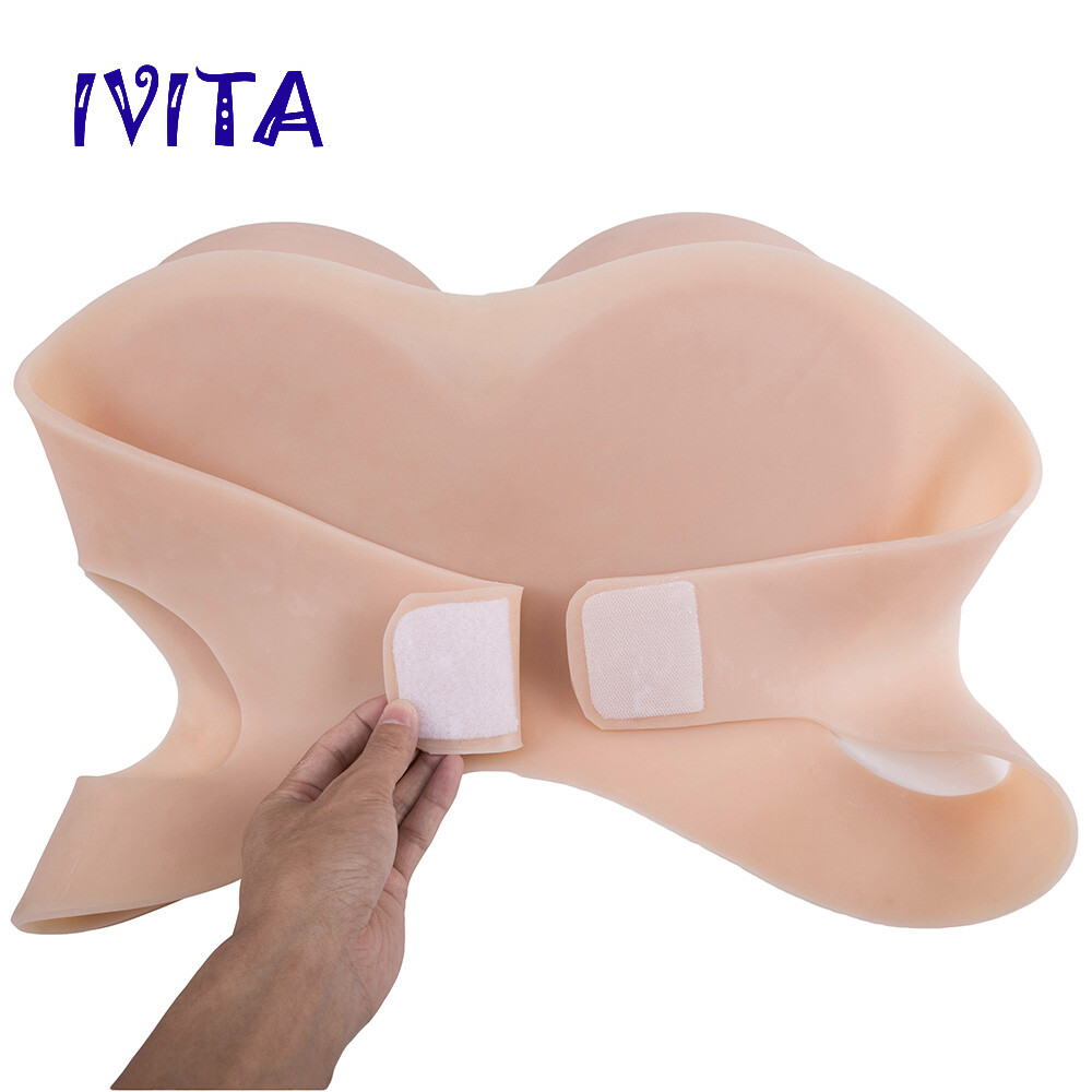 Full Silicone Vest Straps Big Areola Huge Breast Forms Drag Queen Large Boobs CD
