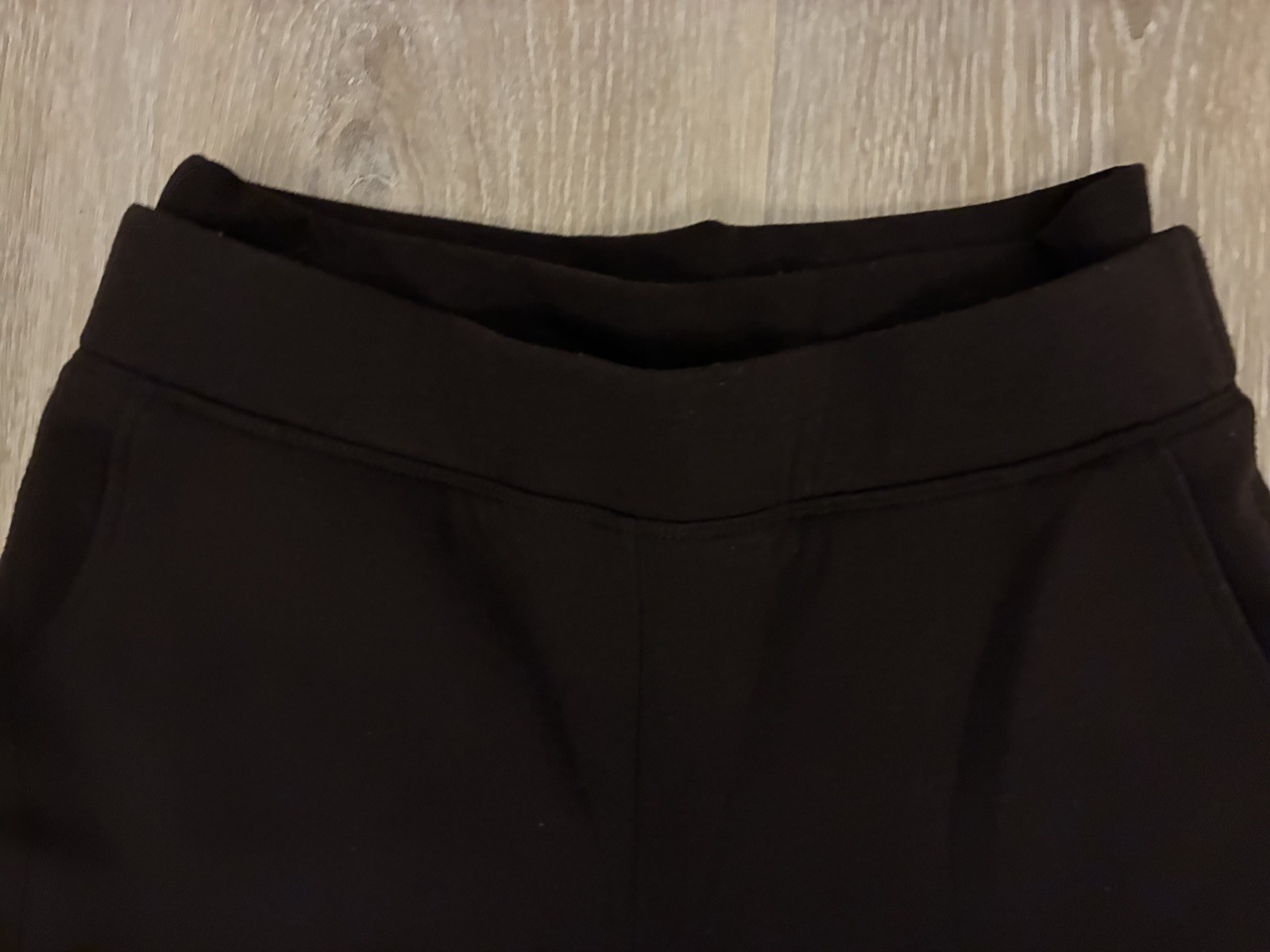 OGLmove FuzzLuxe Double Waistband Pants Brown Size Medium Straight Leg Pockets