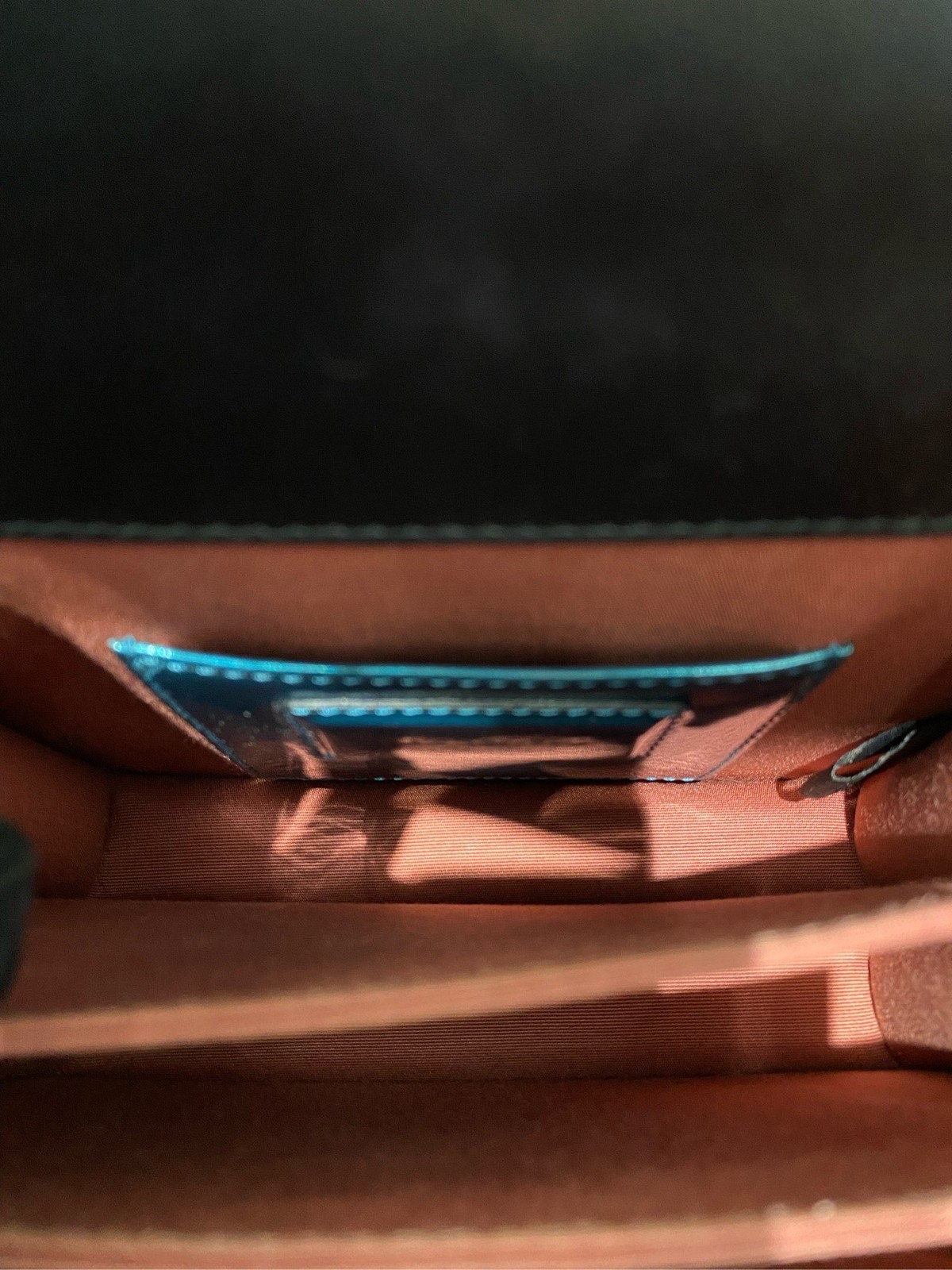 Bvlgari Pre-Owned Authentic Satchel Blue 18*16*9.5 cm – 7.1*6.3*3.7 inches