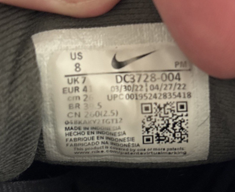 Nike Revolution 6 Men’s Size 8 Gray Running Shoes Athletic Sneakers