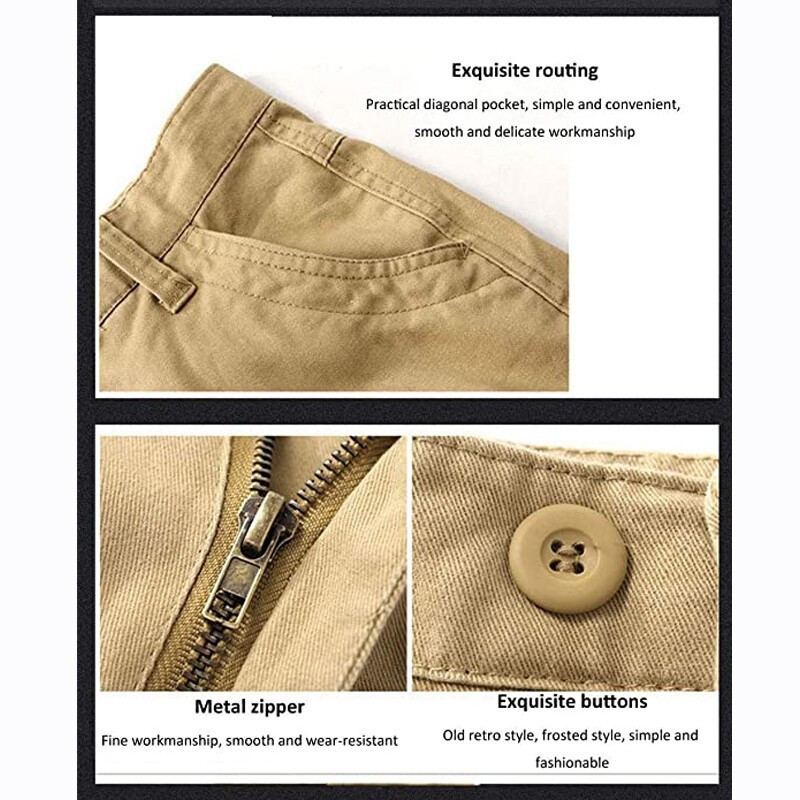 Mens Tactical Cargo Pants – Army Combat Work Pants Outdoor Hiking Durable Cotton