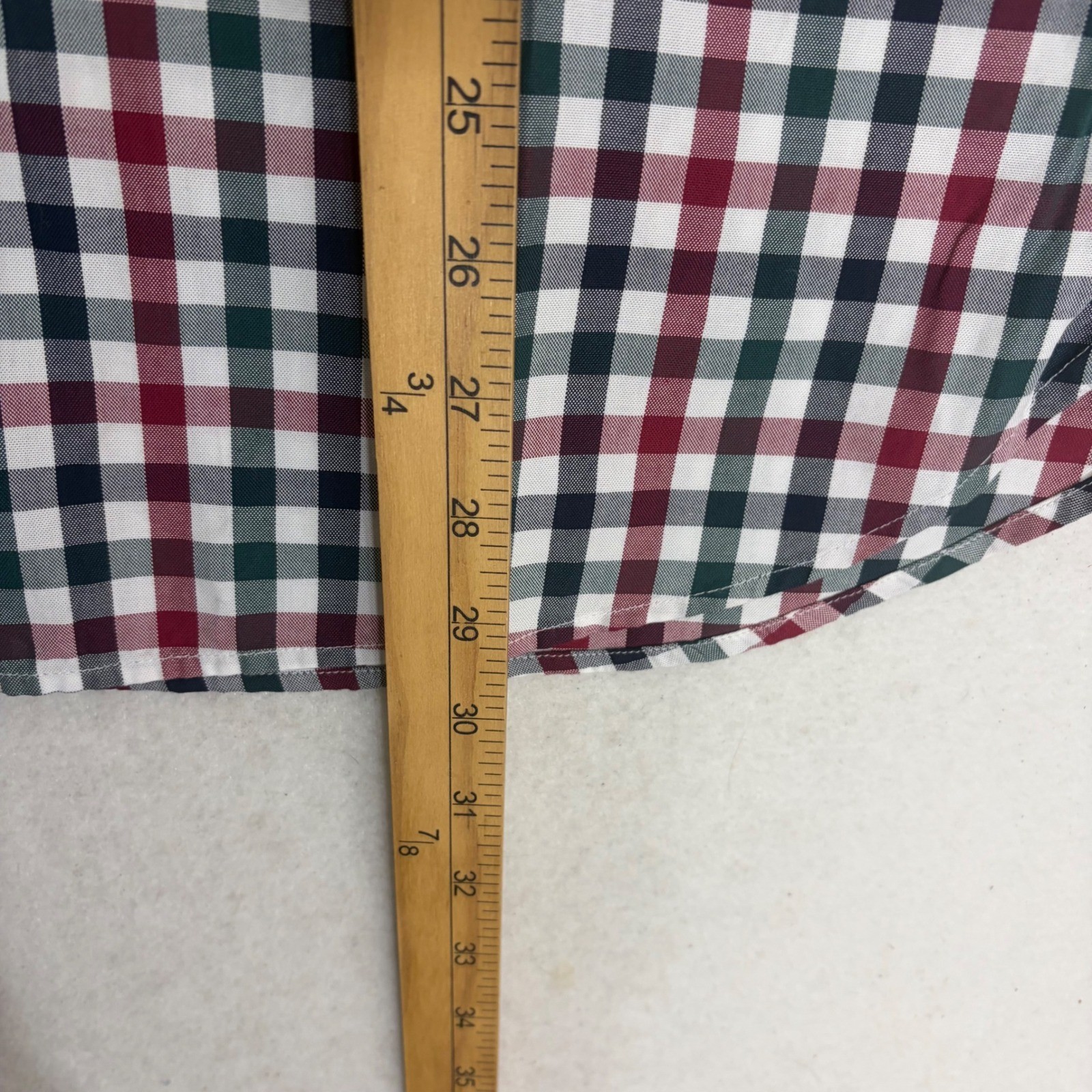 Fred Perry Gingham Shirt Mens XXL Rosso Multi New Short Sleeve Button Down $149