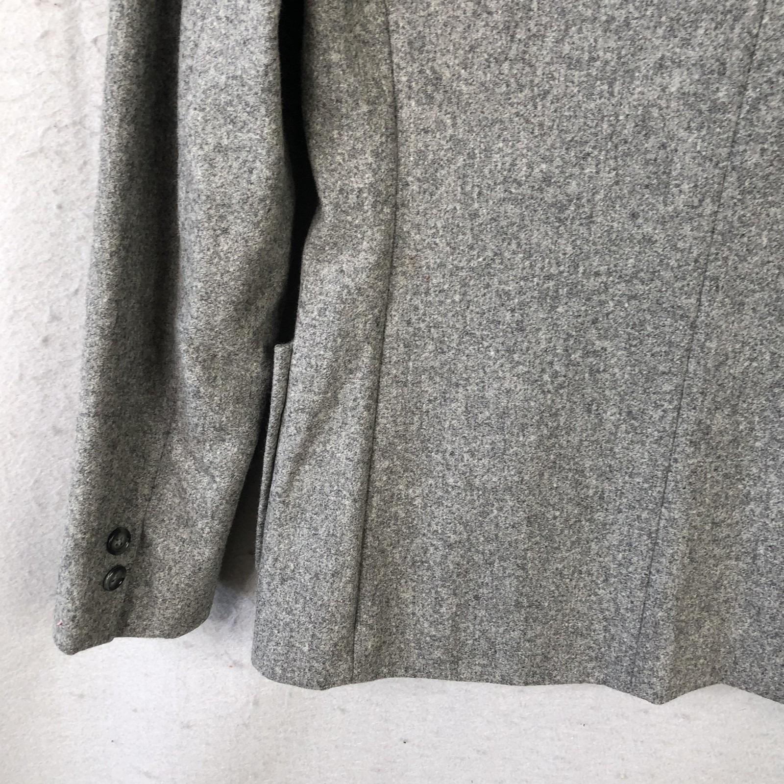 SA Blazer Womens 6 Gray Wool Nylon Old Money Vintage Japan Career Professional