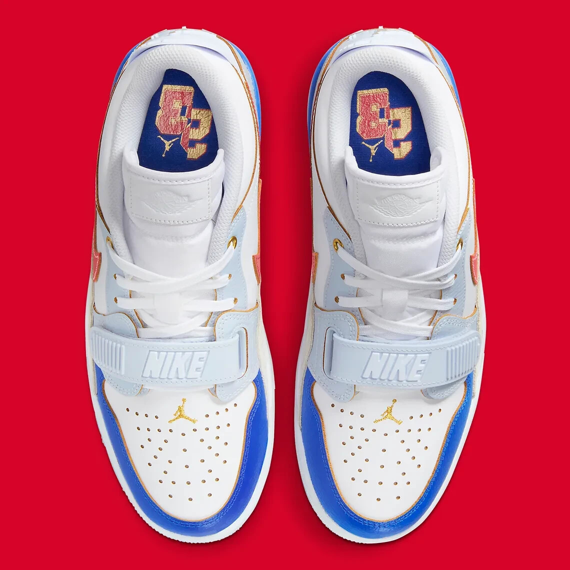 Air Jordan 312 Low US 13 Mens White Blue Red Gold Grey Nike Retro FN8902 161 NIB