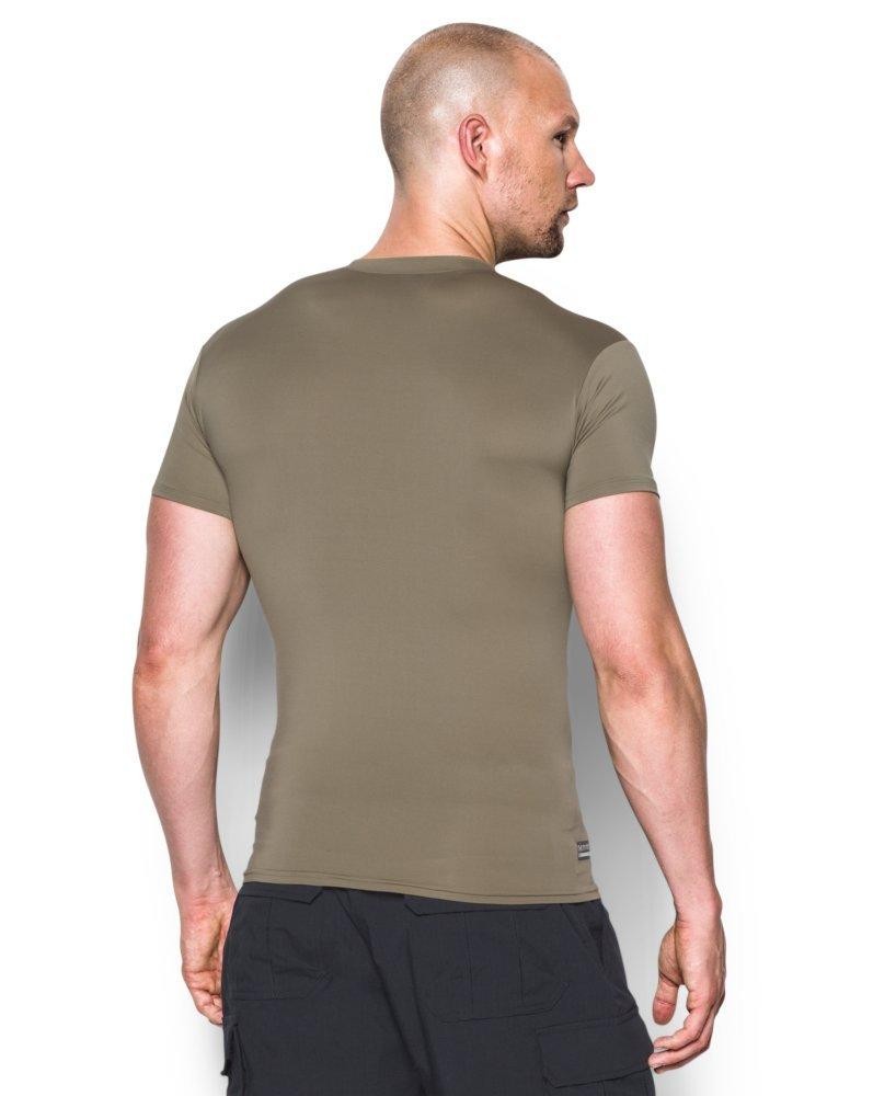 Under Armor Mens Tactical HeatGear Compression Shirt, Federal Tan