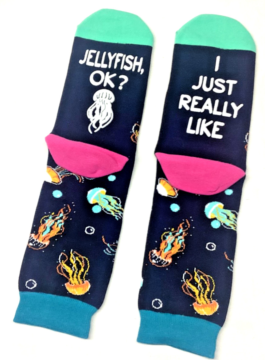 Happypop Gift Series Socks I Just Like Jellyfish OK!