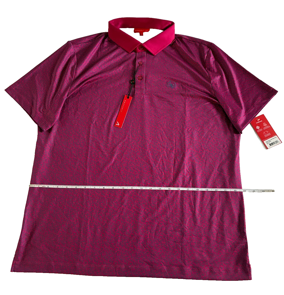 Redvanly Hartwell Polo Color Sangria Size Extra Large New With Tag