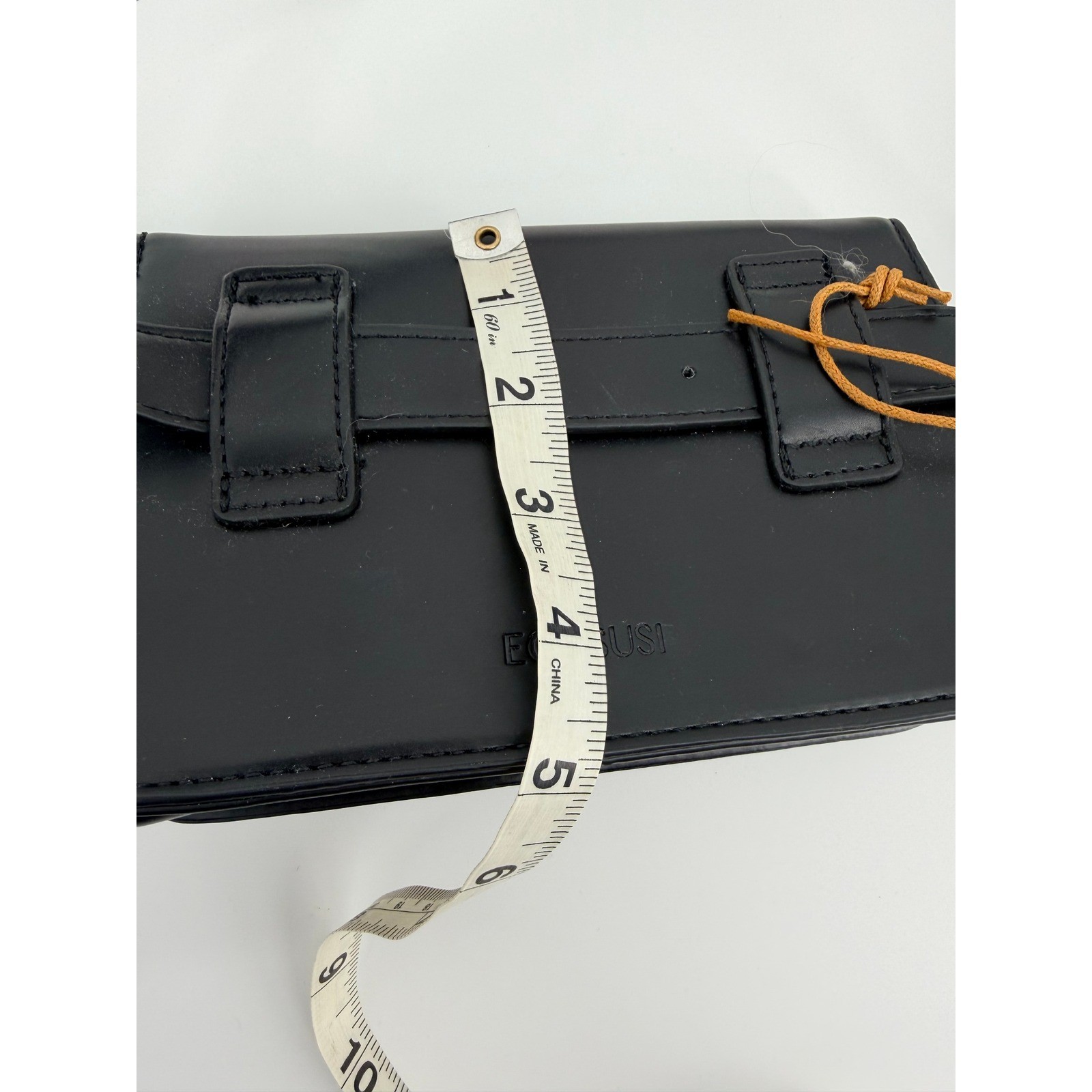ECOSUSI Black Belt Bag Gold Hardware Fanny Pack New