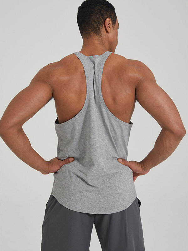 Men’s Gym Stringer Muscle Bodybuilding Shirt Tank Top Singlet Fitness Sport Vest