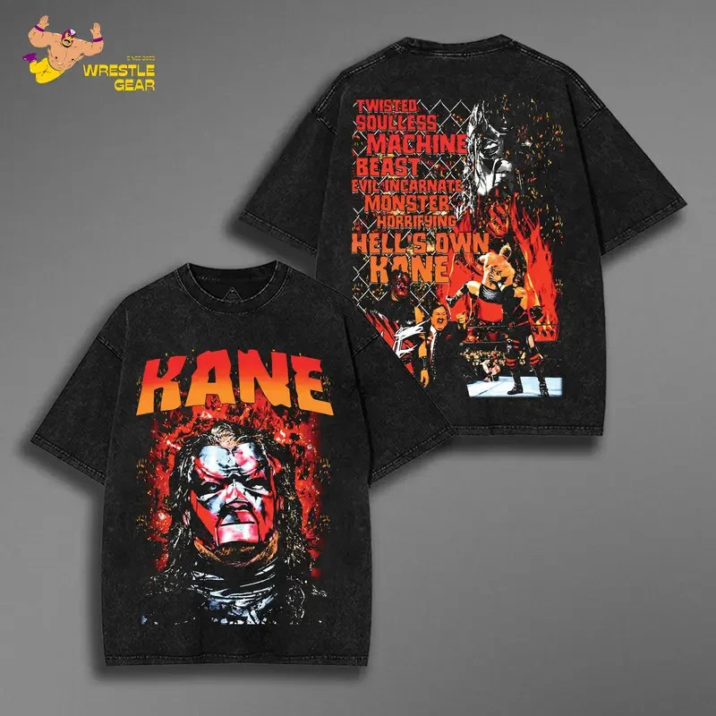 KANE Gildan T-Shirt | Vintage Graphic Design | Iconic Wrestling Print | Classic