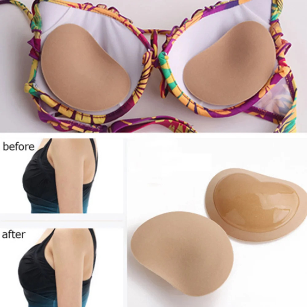 Sticky Push Up Bra Pads Silicone Inserts Lift Enhancer Removable Invisible