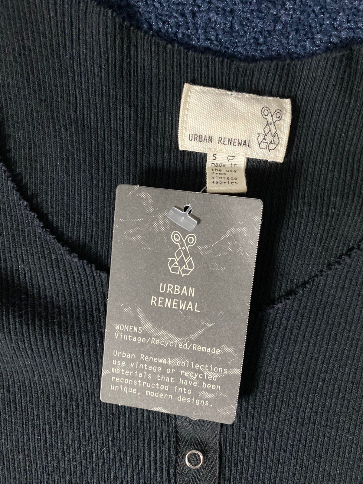 Urban Outfitters Renewal Ribbed Thin Tank Small New Crop Top 90s Vintage Y2K