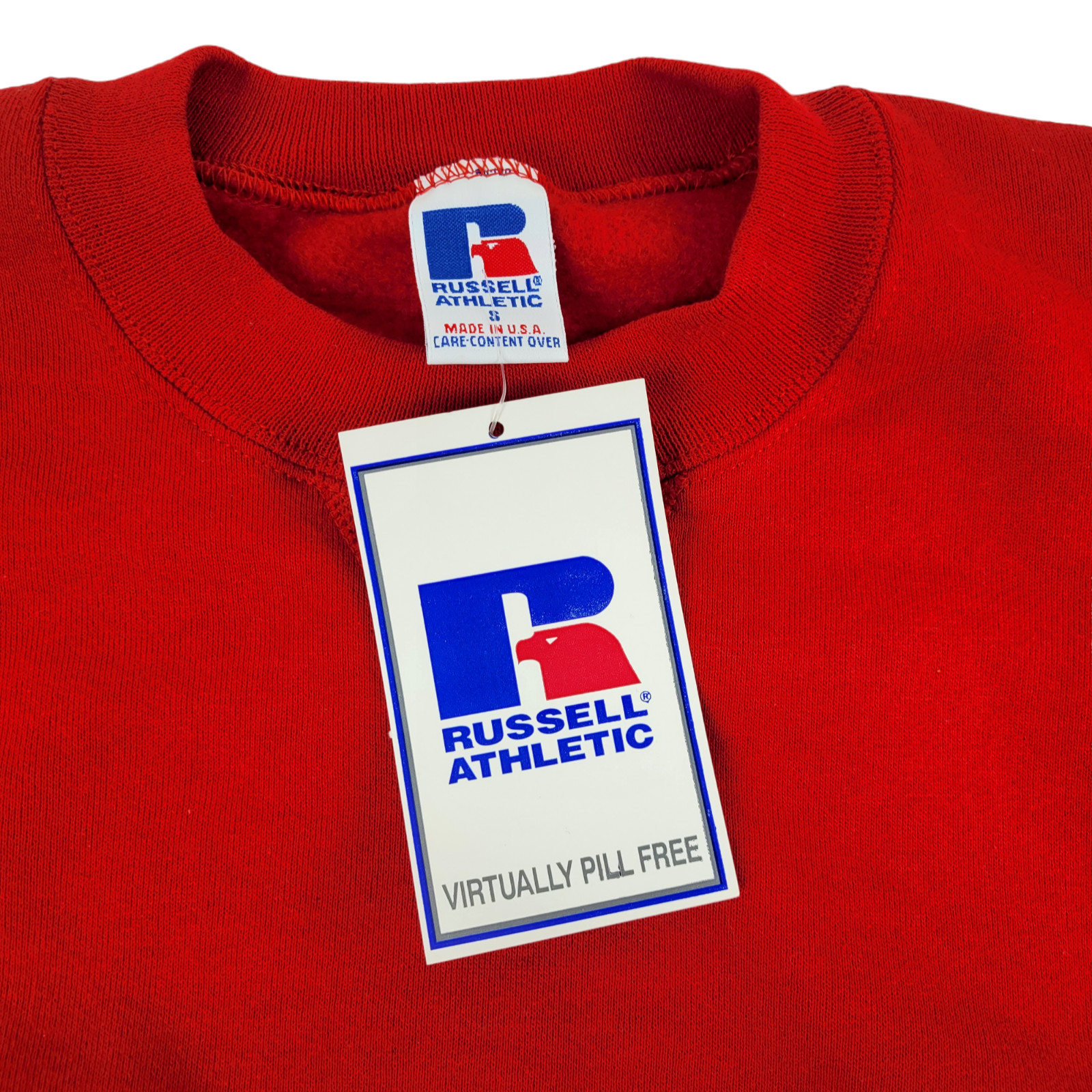 Vintage Russell Athletic Crewneck Sweatshirt Men’s Small Made In USA Red 90’s