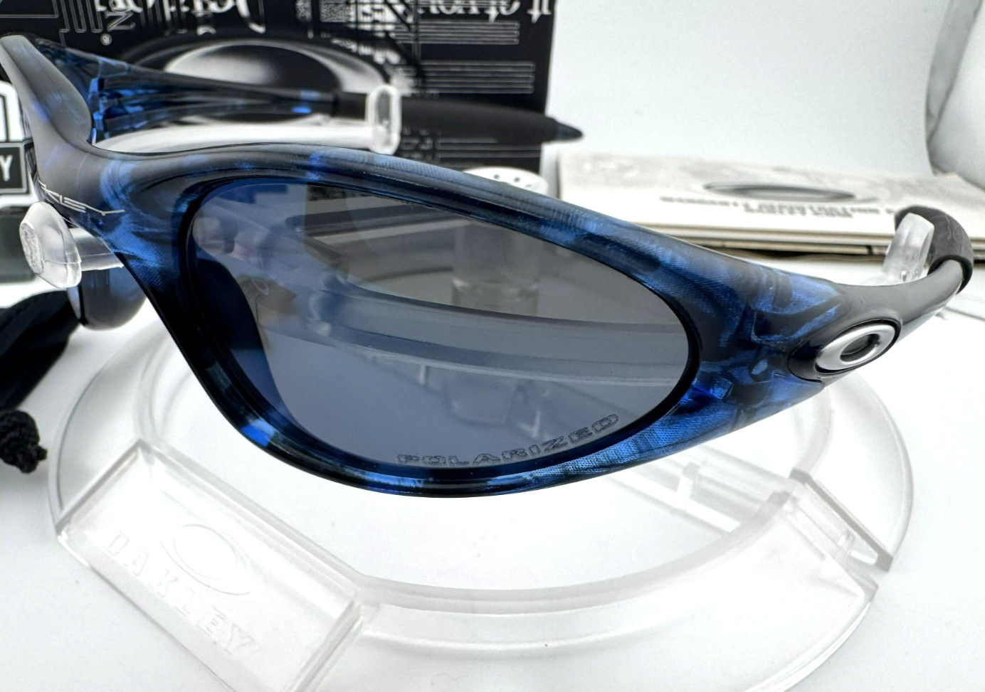 OAKLEY MINUTE GEN 2 BLUE TORTOISE ICE IRIDIUM POLARIZED SUNGLASSES 12-812 RARE