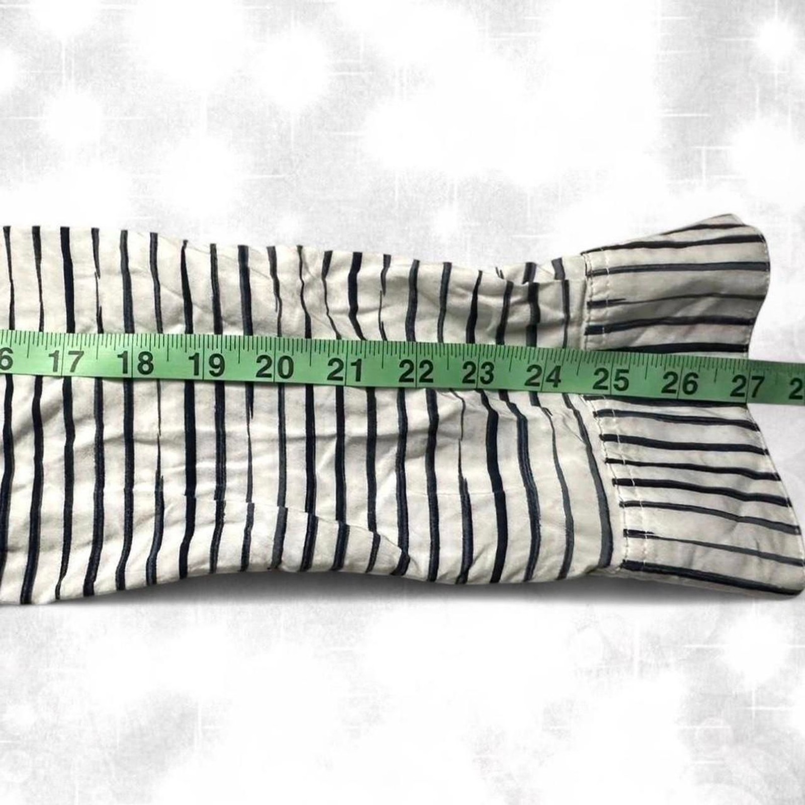 Y2K style striped long sleeve button up top. Grunge boho