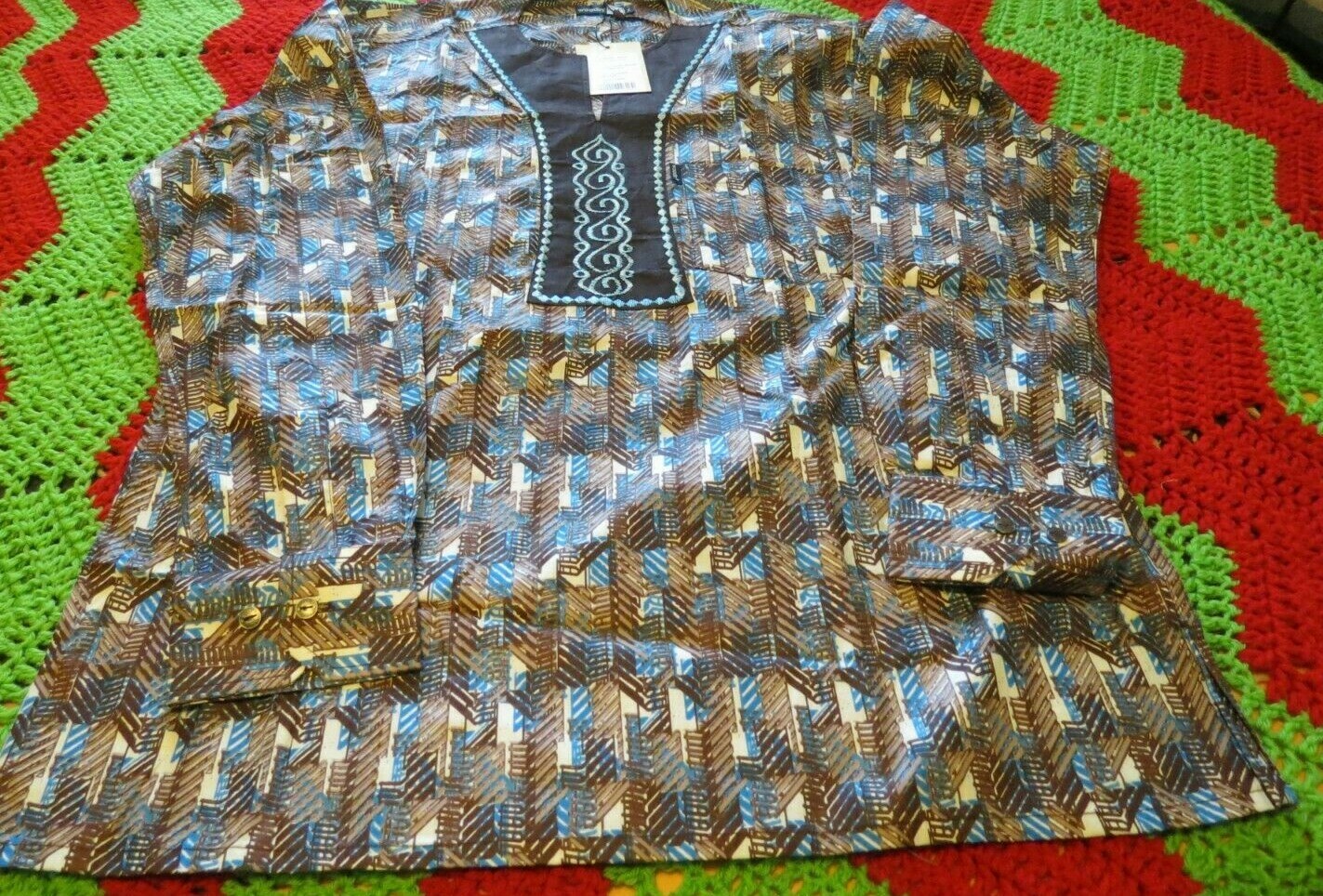 Unique Tribal Design Woodin Men’s Shirt XXL