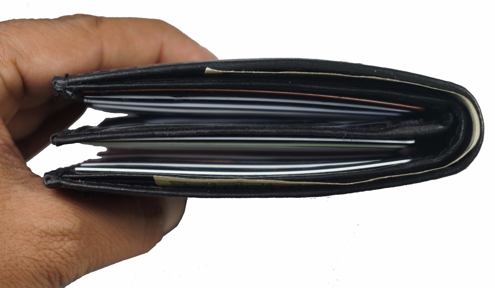 Men’s Genuine Leather Bifold Wallet Slim Hipster Cowhide Credit Card and ID New