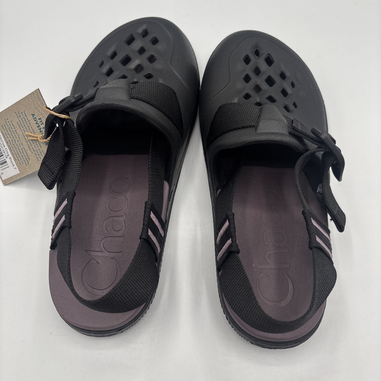 Chaco Chillos Clogs Black Women’s Size 7 Slip-On Comfort Foam Sandals New