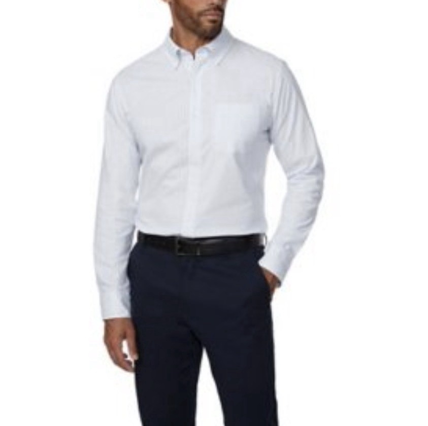 MEMBER’S MARK Men’s Classic Fit Poplin Dress Shirt Big & Tall Sizes XL, XXL