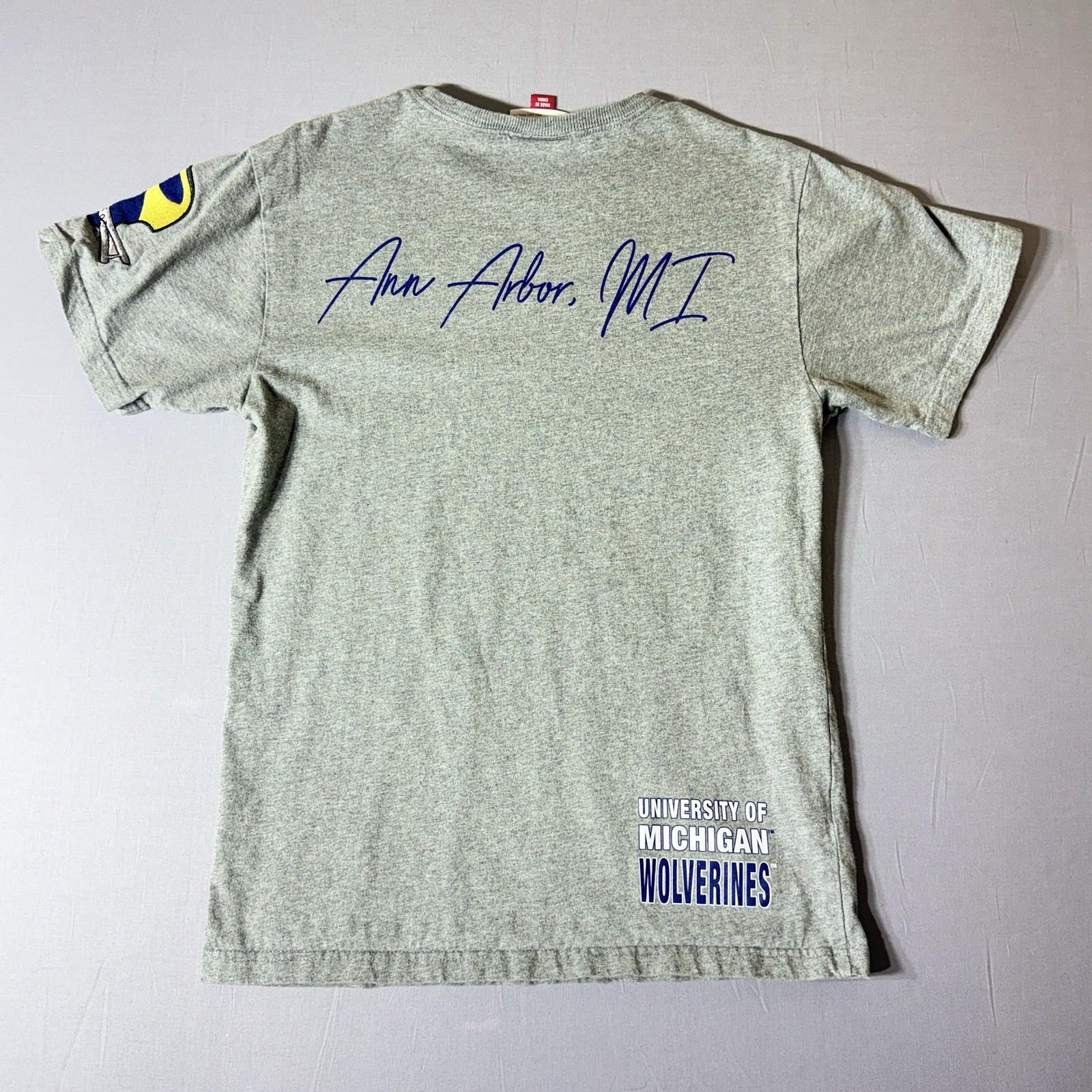 Mitchell and Ness T-Shirt vintage Michigan Wolverines College Vault Sz S