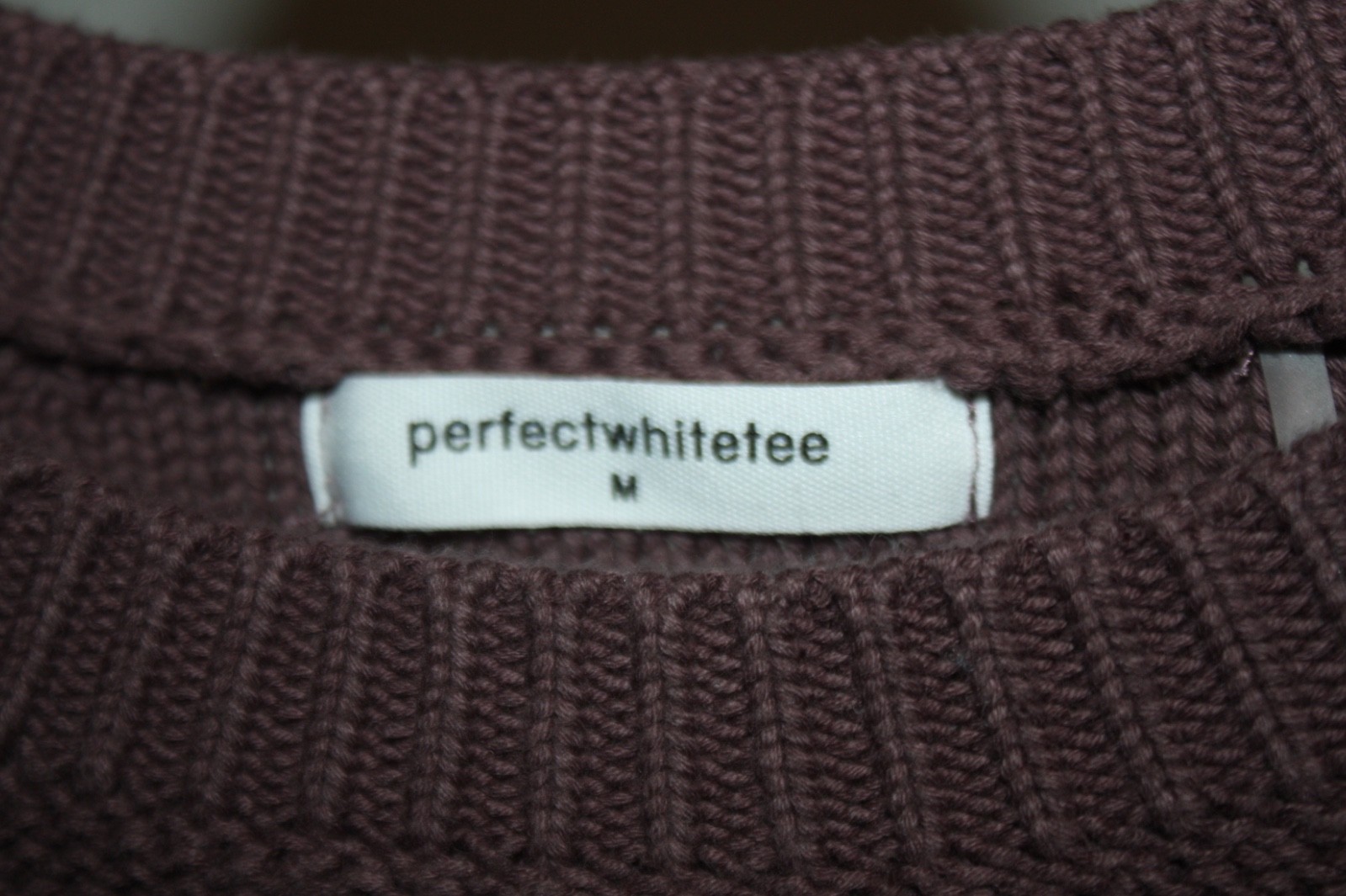 $198 perfectwhitetee Women’s 100% Cotton Crew Neck Sweater Size Medium EVIE USA