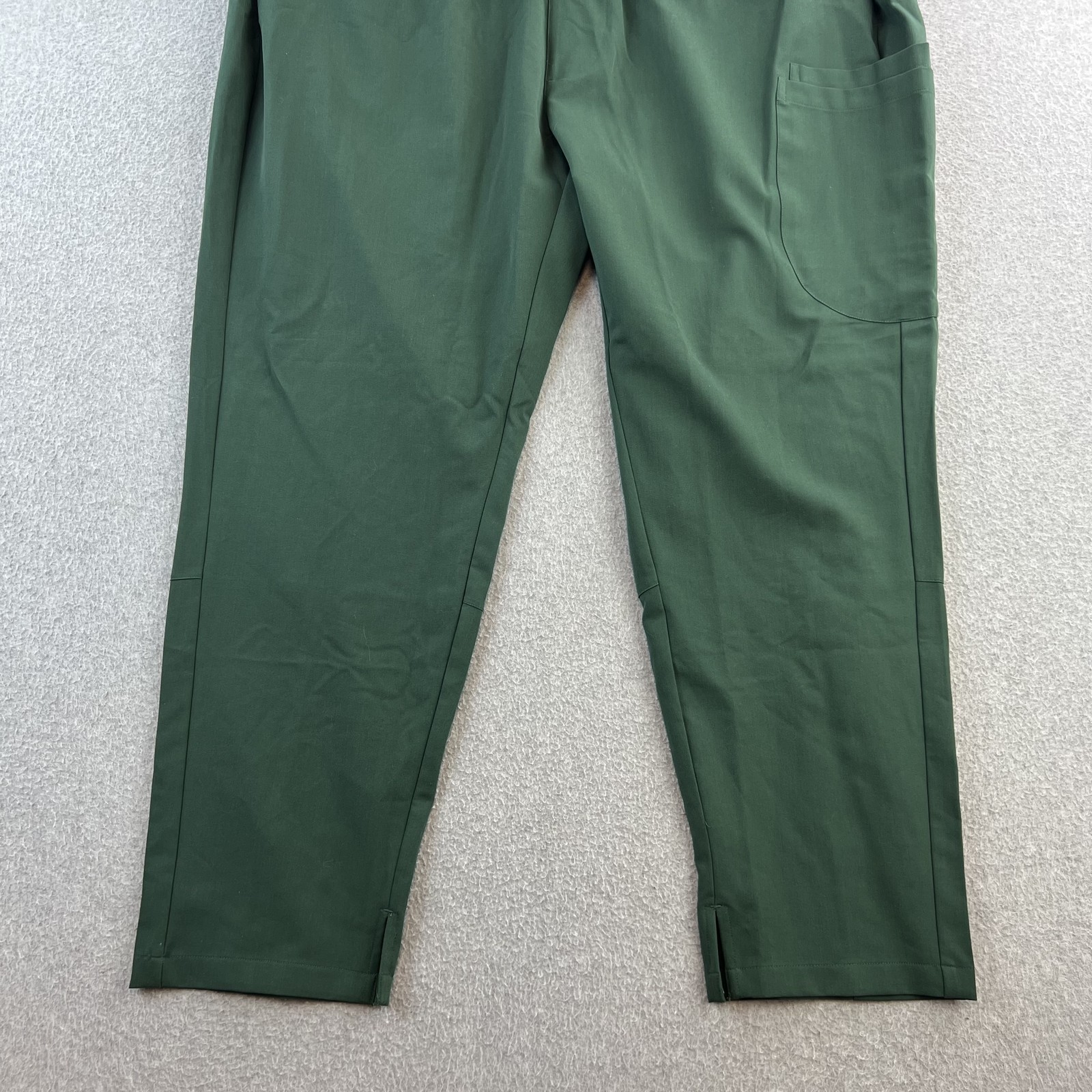 Mandala Slim Pants Womens 2XL Petite Midnight Green Scrub Jogger Stretch Pockets