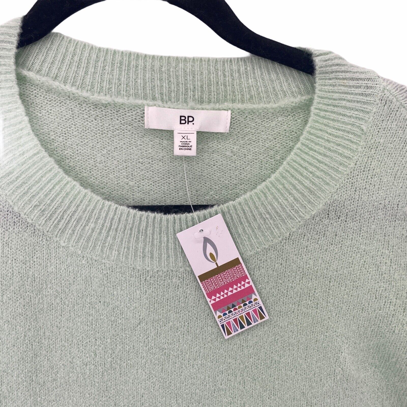 BP Sweater Womens XL Mint Green Acrylic Blend Pastel Academia Cozy Soft Girl NWT
