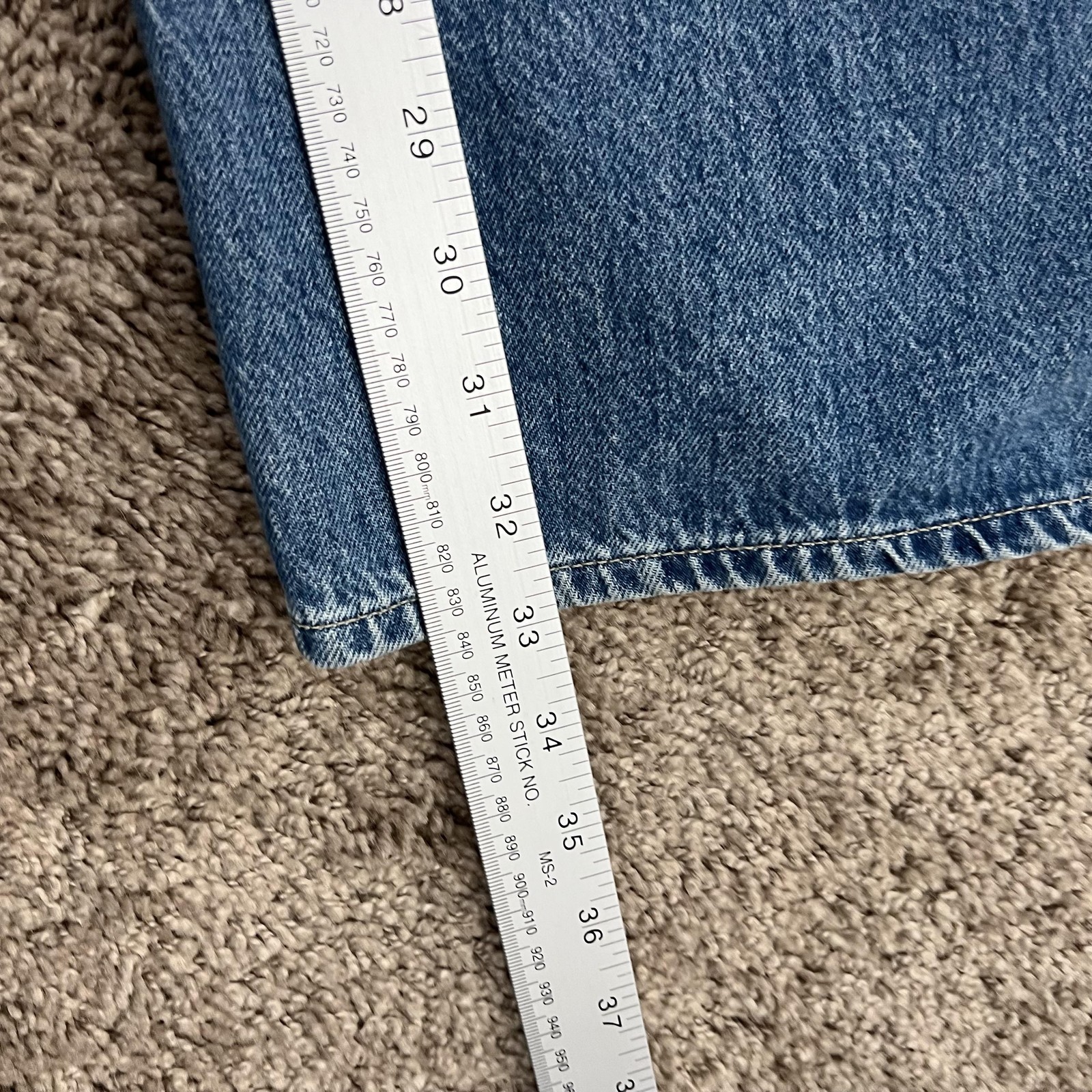 Citizens of Humanity Jeans Womens 32 Blue Maritza Pleated Trouser Wide Leg USA
