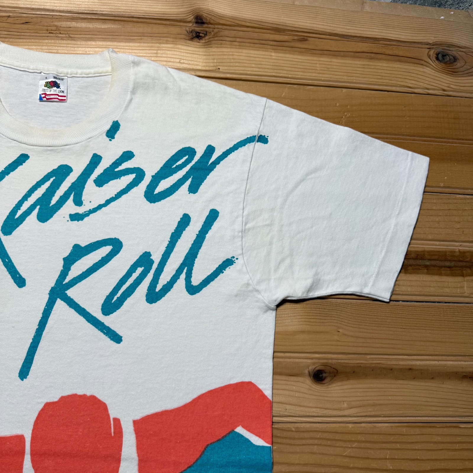 Vintage 1992 Kaiser Roll Running Wheelchair Sports Graphic T-Shirt USA – Large