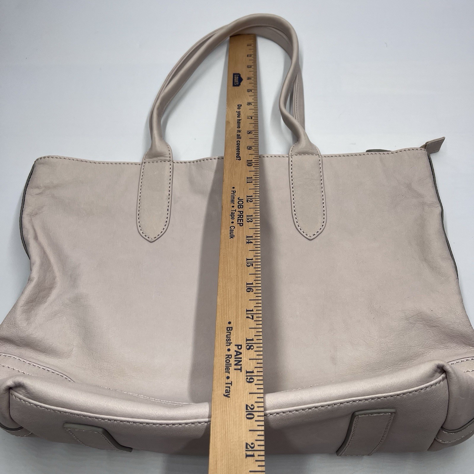 Frye Leather Tote Bag Large Women’s Double Handles Solid Shoulder Handbag