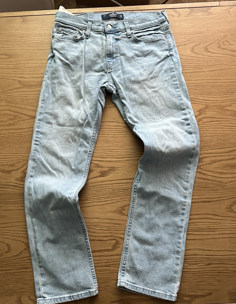 Hollister Men’s Slim Straight Jeans Light Wash W29 L30