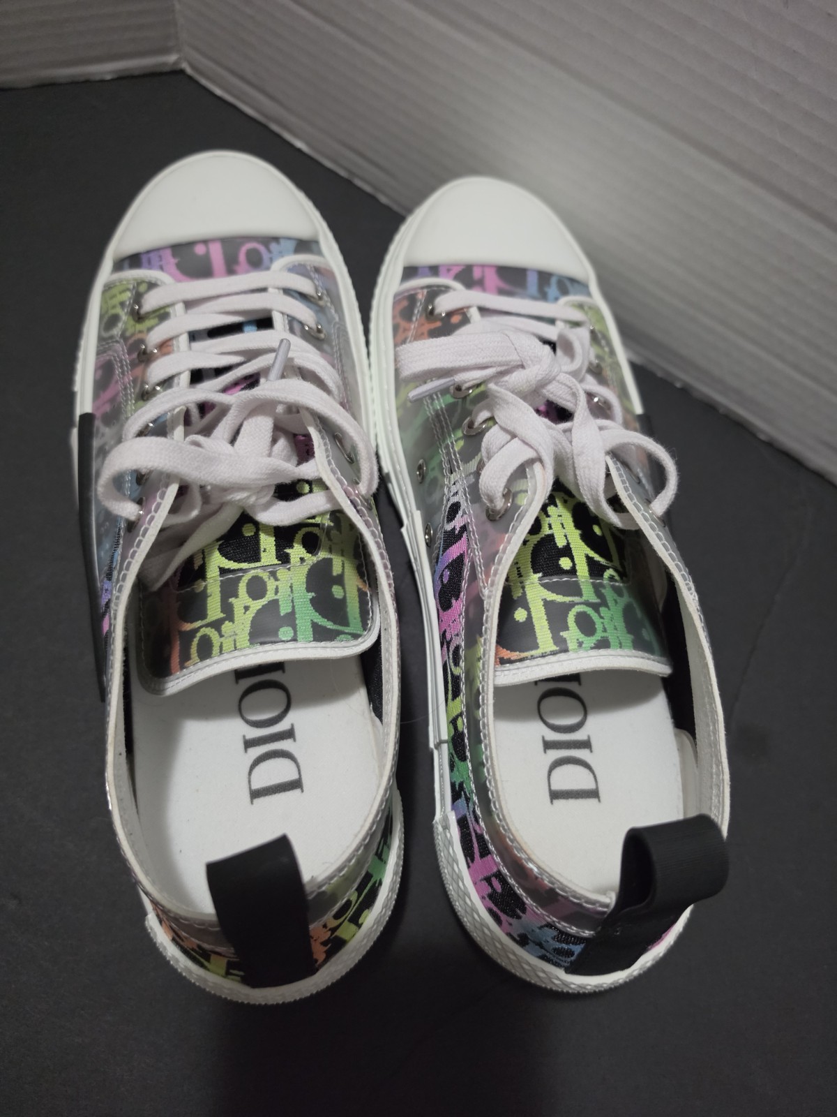 Sz 9 Men’s Dior B23 Multicolor Oblique Low Trainers Sneakers sz 42 Multicolor