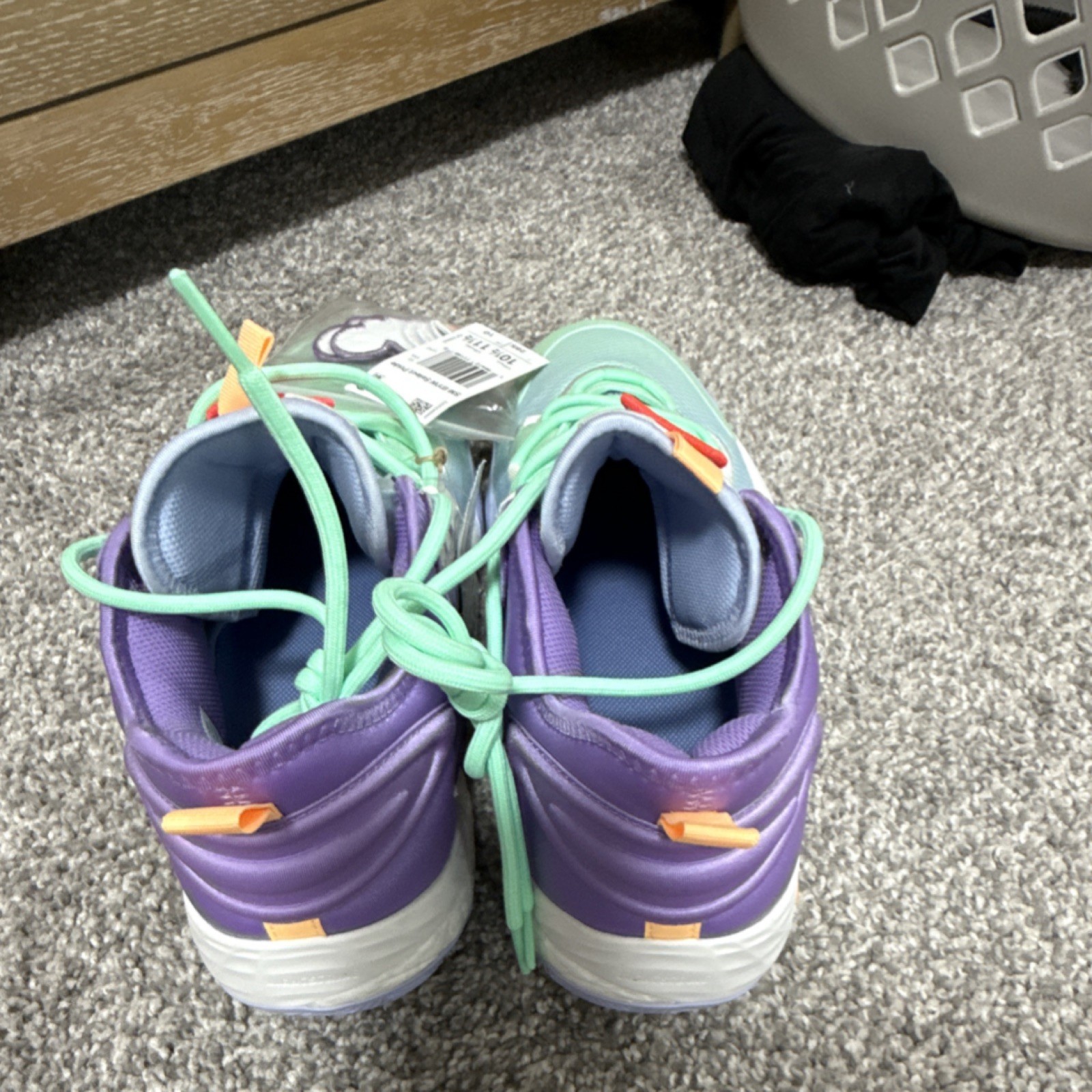 adidas SM BYW Select Pride Low Top Lace Up Basketball Sneaker Purple SIZE 10.5