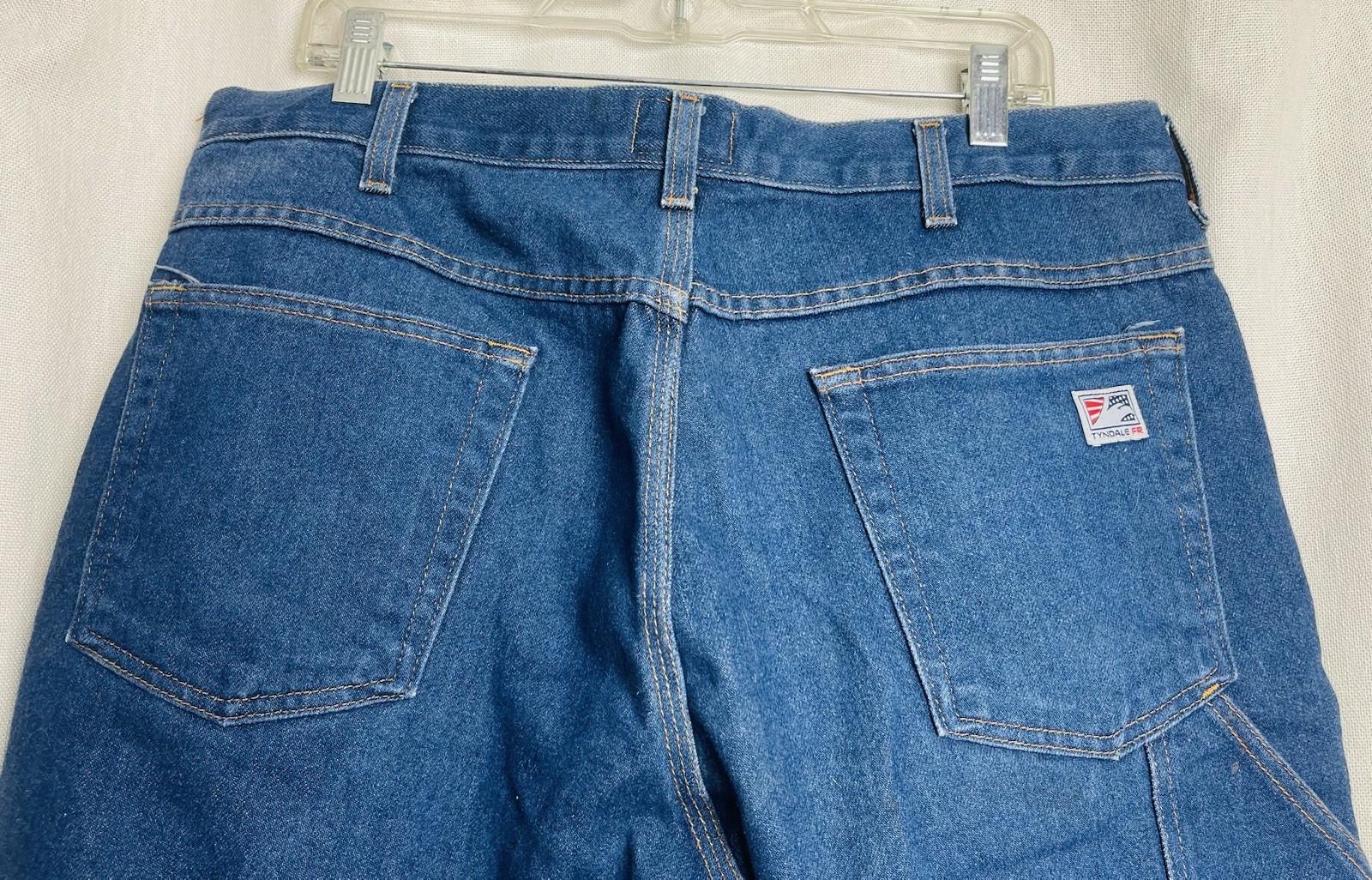 Tyndale FRMC Jeans Mens 38×32 Flame Resistant Workwear Blue Denim Pants F290T