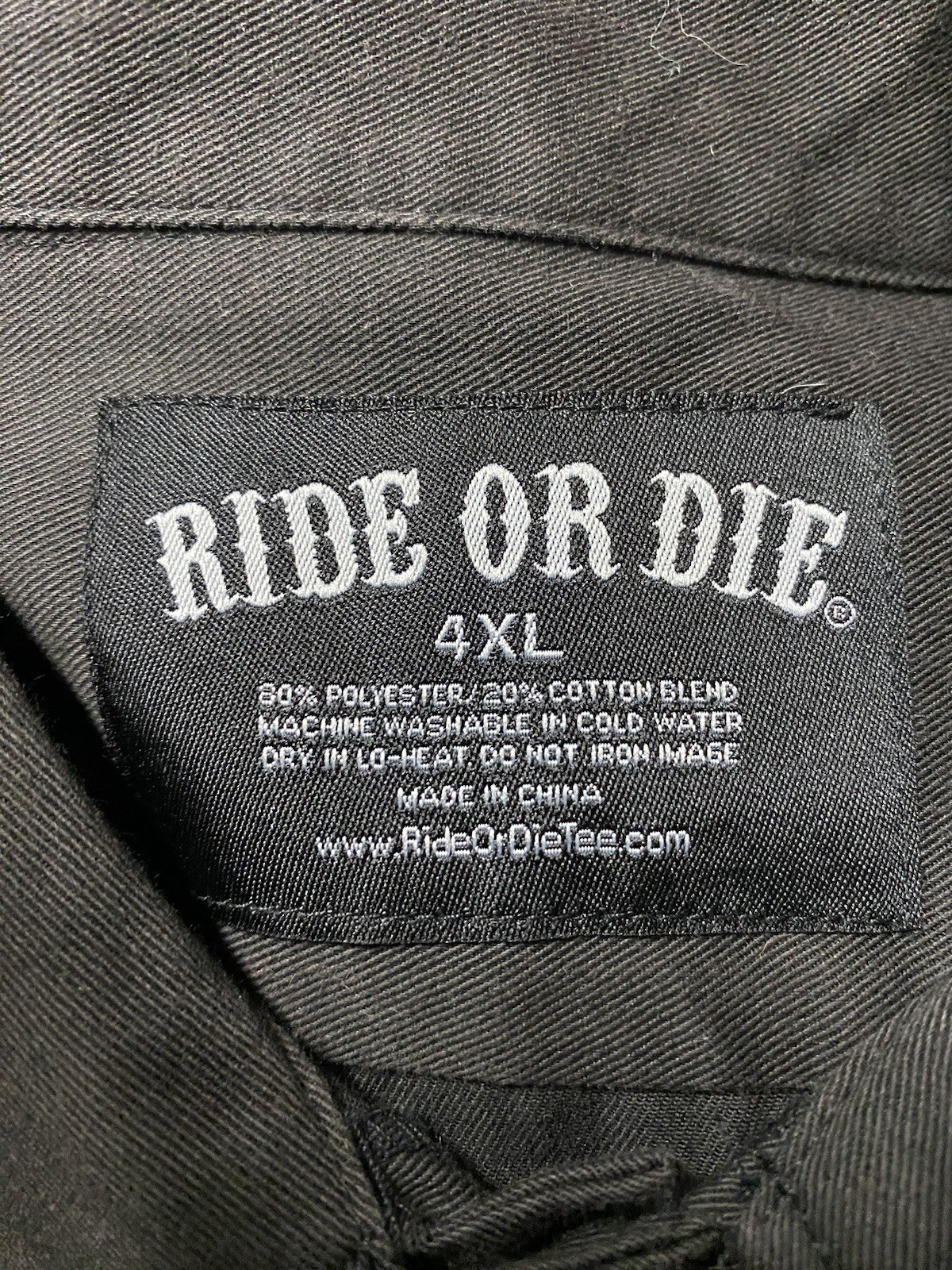 Ride Or Die Motorcycle Shirt Mens 4XL Gonzales Art Partner In Crime Graphic