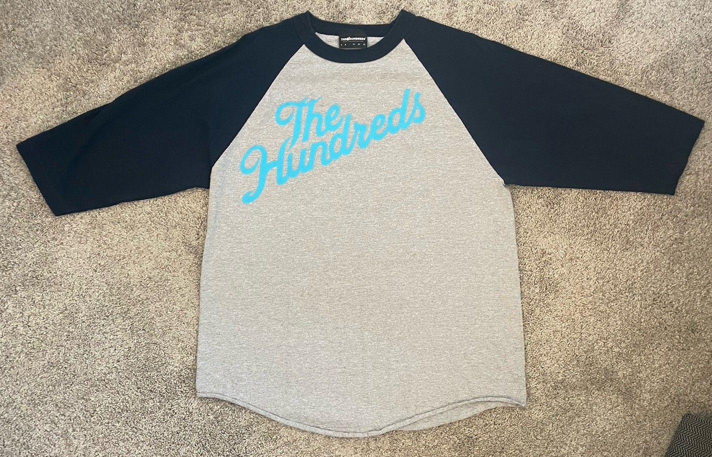 Vintage The Hundreds Skateboarding Tee Baseball T-Shirt Men’s Sz Large 90’s Y2k