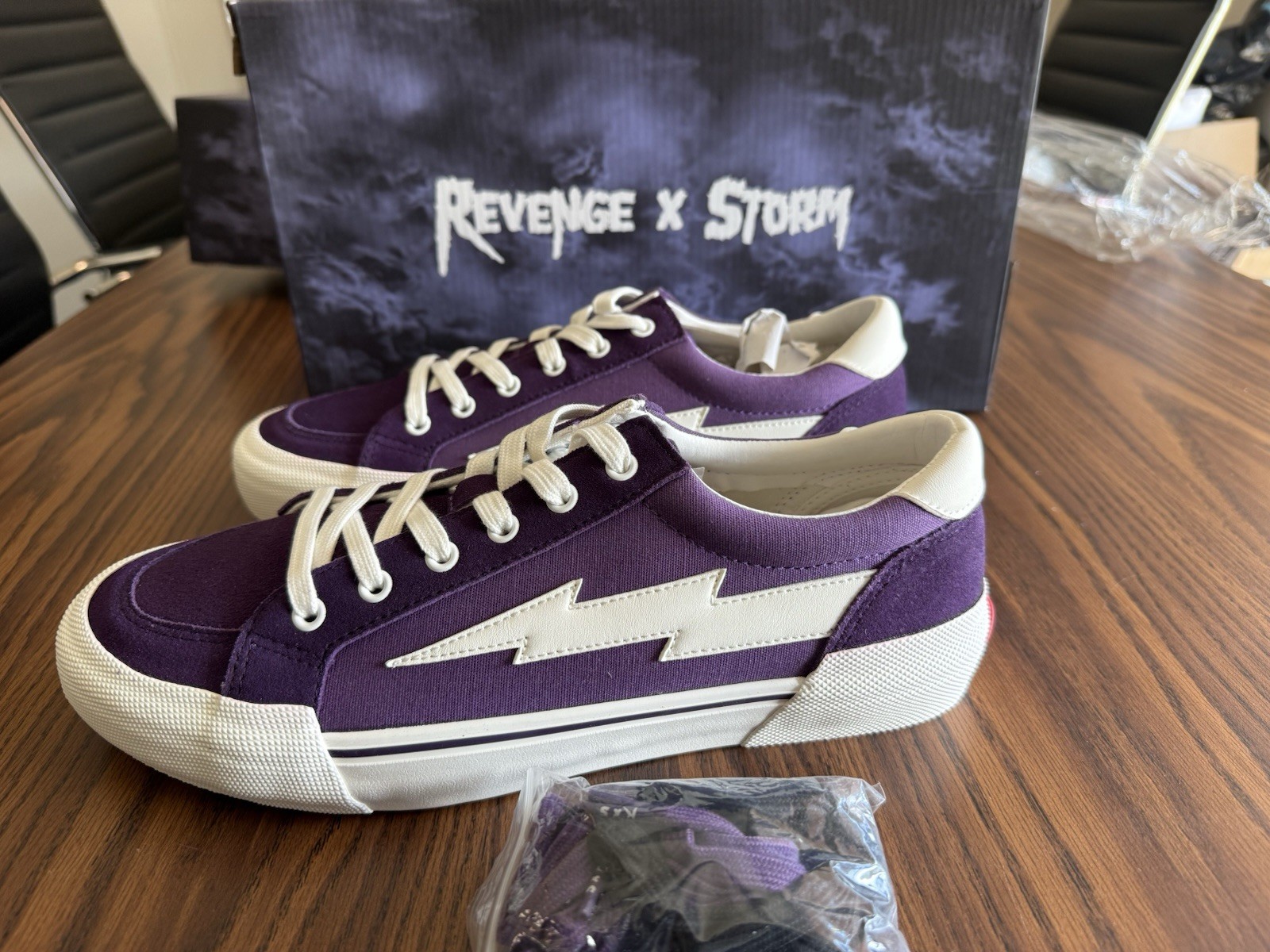 Revenge x Storm Vol 2 Men’s Sneakers Dark Violet White Size 10 With Laces