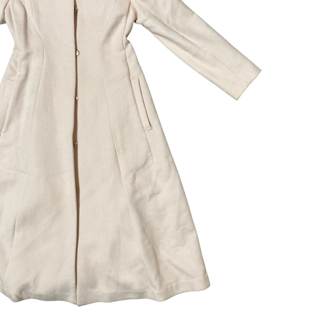 CELFORD Belted Collarless Coat CWFC225069 Size 36 Pink Women USED