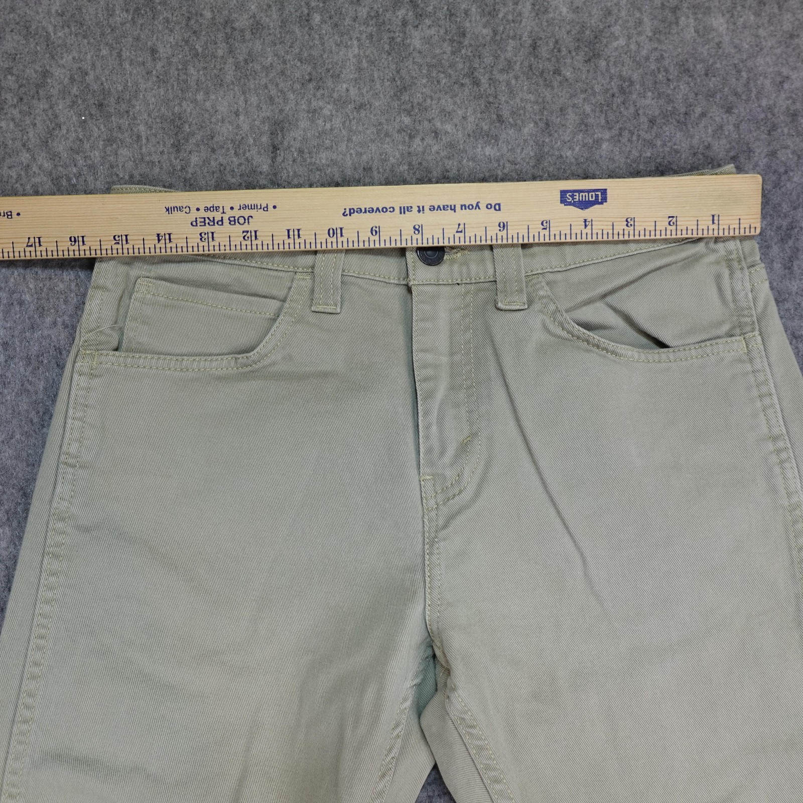 Levis 513 Jeans Mens 32×32 Khaki Slim Straight Stretch Chino Pants Light Wash 32