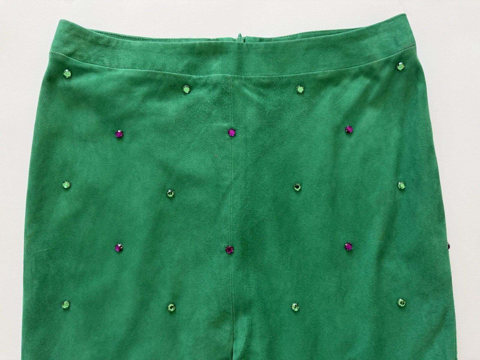 Versace Suede Crystal Skirt