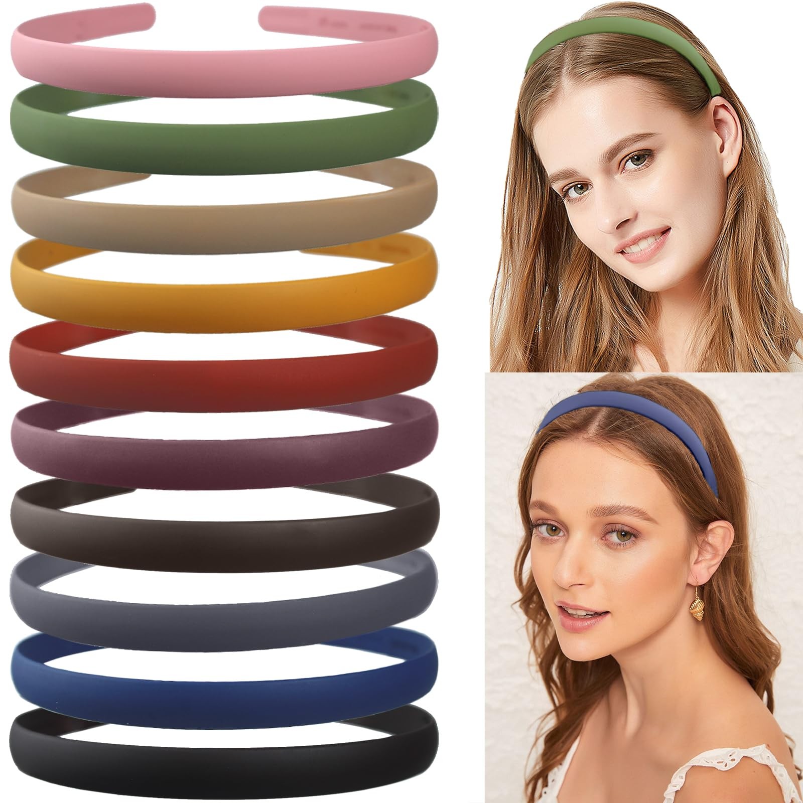 LAPOHI 10 PCS Colorful Fashion Effortless 1 Count (Pack of 10), D