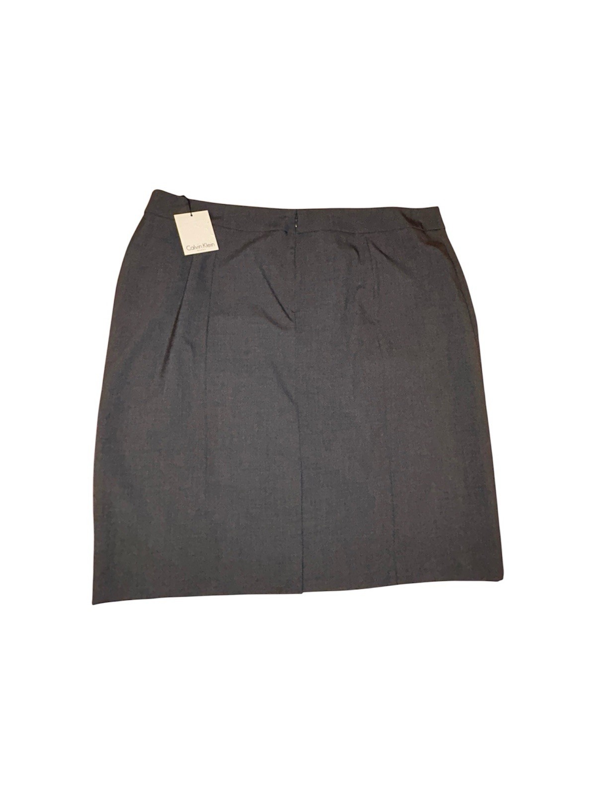 Calvin Klein Gray Solid Pencil Skirt Knee High Women’s Plus Size 22W New Office