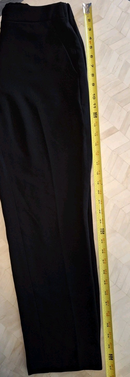 J. Crew Easy Pants Mate Crepe Black Pull On Elastic Waist Career Size 4