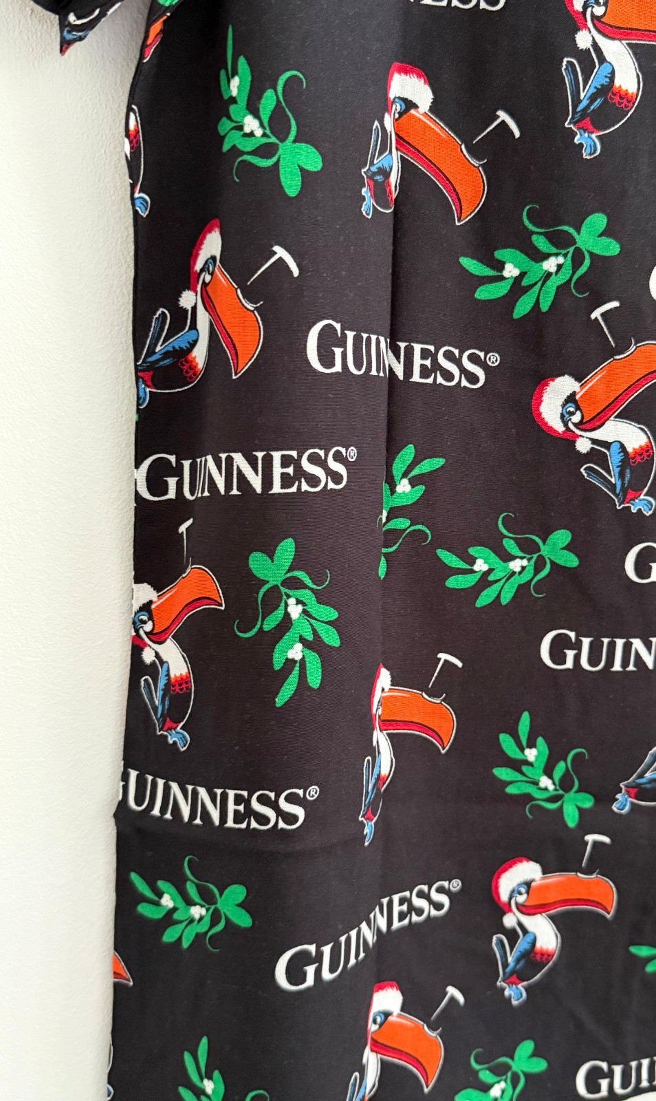 Guinness Christmas Shirt Toucan Party Beer Ireland Irish M L XL XXL Hawaiian NEW