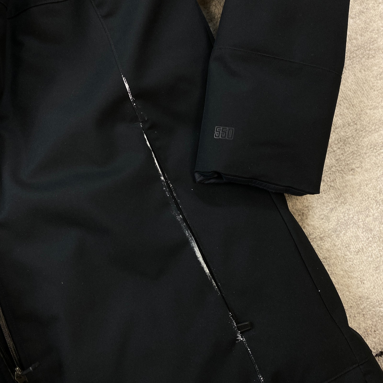 Nike Team Training 550 Down Fill Hood Puffer Jacket Medium Black Quilted 915036