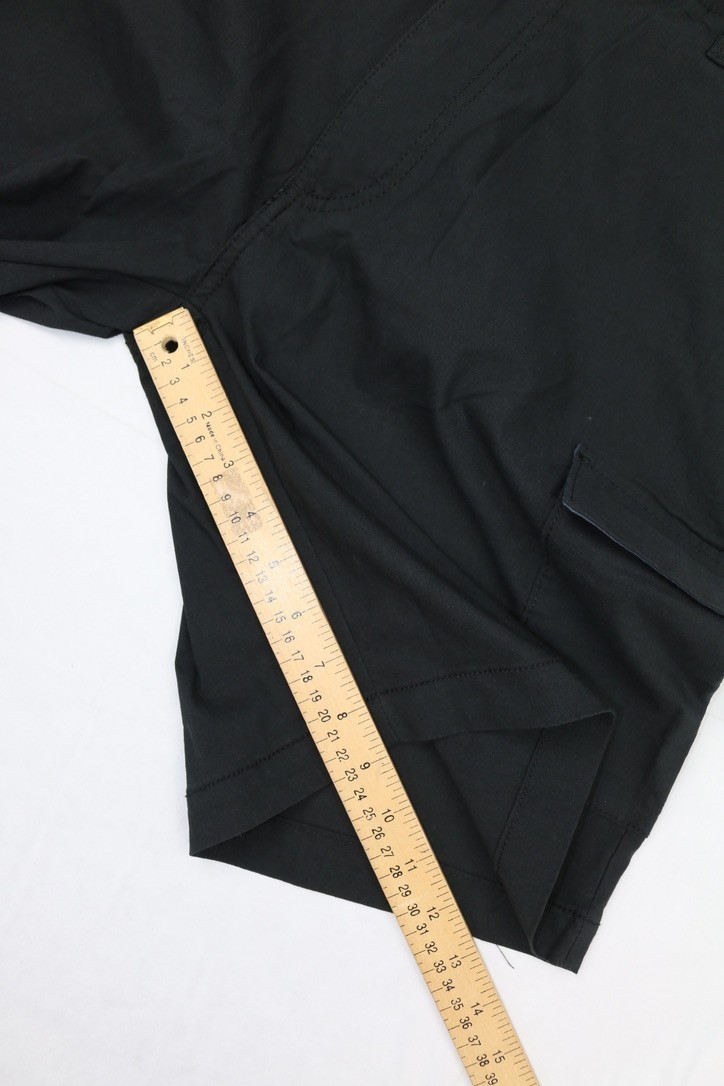Wearfirst Mens Cargo Short Black Sz L 9in Inseam Stretch Soft Touch Comfort