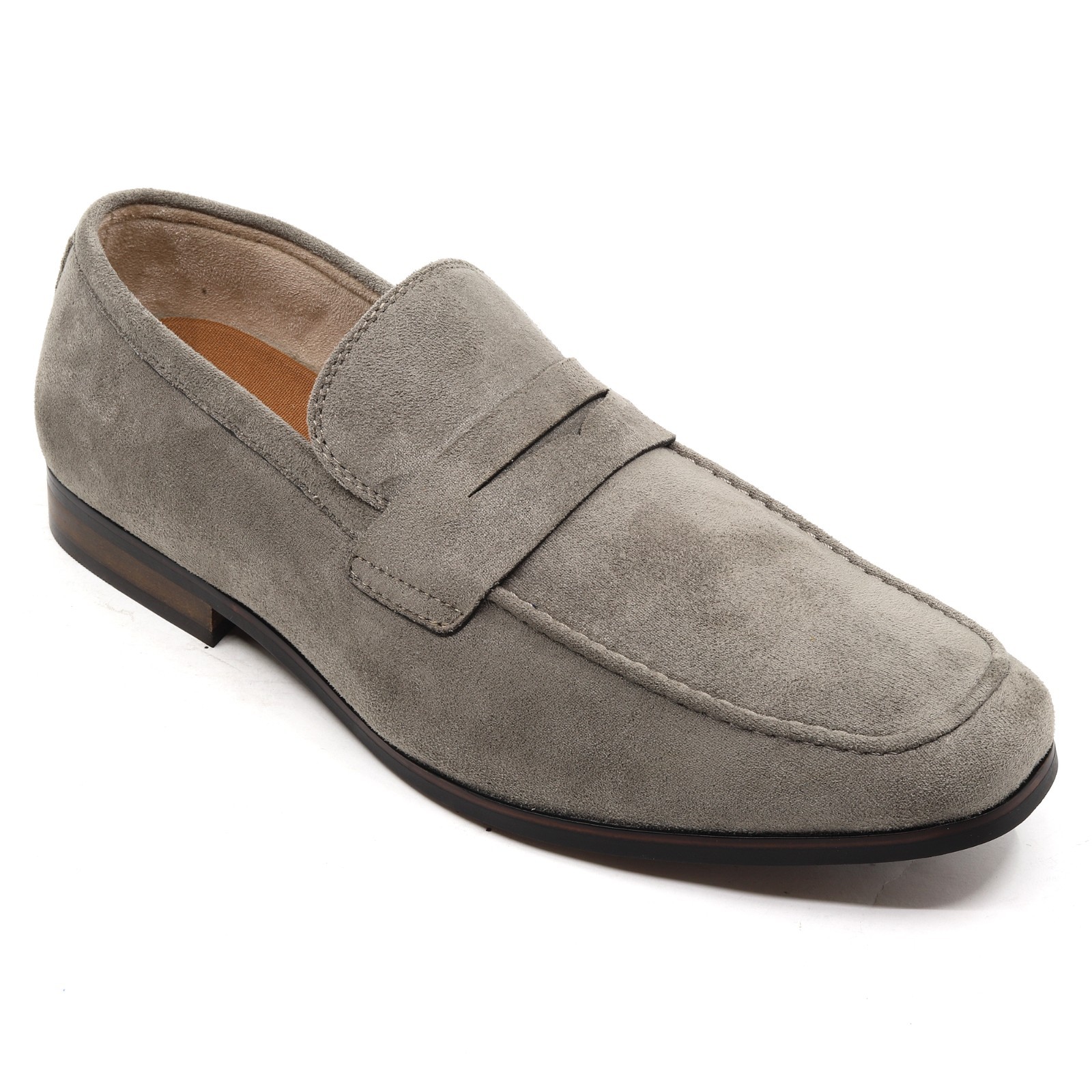 Men’s Faux Suede Penny Loafer, Slip-On Dress Shoe